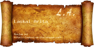Laskai Arita névjegykártya